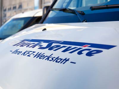 Nahaufnahme unserer Servicefahrzeuge