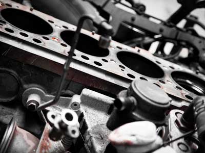 Motorblock ohne Zylinderkopf - Monochrome